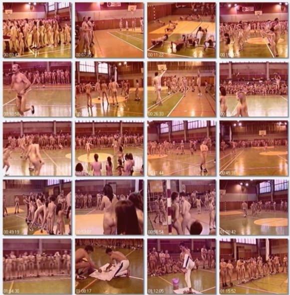 Retro video nudism in the gym - olympiad family nudism [Naturism Archiv]