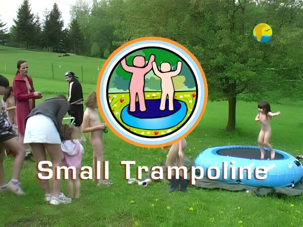 Naturist Freedom: Small Trampoline - Simplicity is an important part of naturists lives
