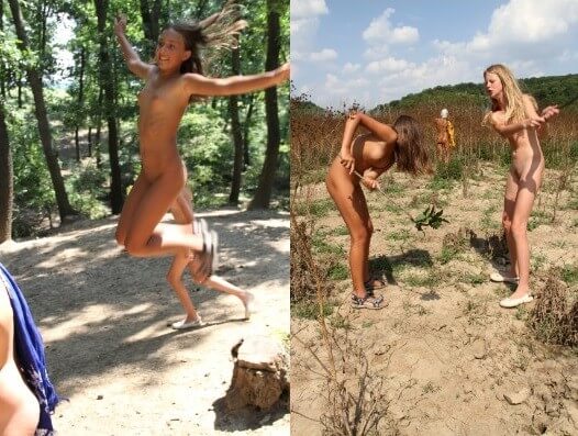 Sailing Ship Family photos - In nude recreation, harmony with nature and inner balance are important