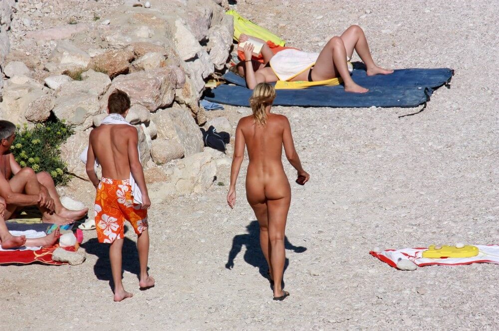 European Beach Entrance pics - Radical nudism materials