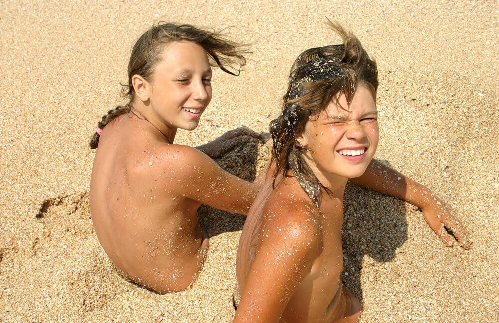 Ocean Beach Relaxing Photo Set - Nudism promotes personal freedom