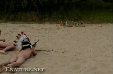 Enature - naked shoot out - Being naked fosters trust