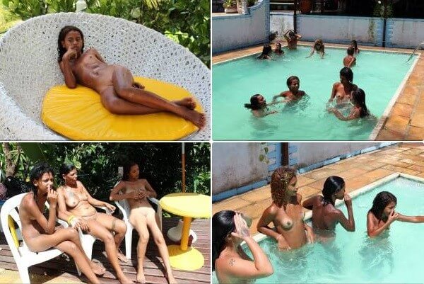 Brazil Pool Sunbath photos - Nudity is a part of life without shame or fear