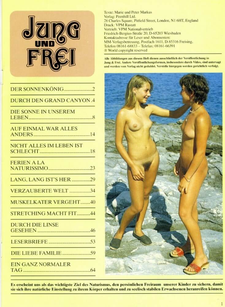 Jung und Frei Nr 76 - Nudity is a natural aspect of human existence