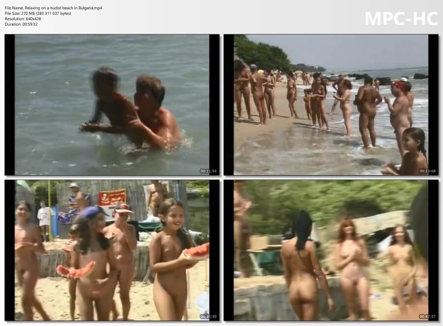 Relaxing on a nudist beach in Bulgaria - Nudism is normal and fun