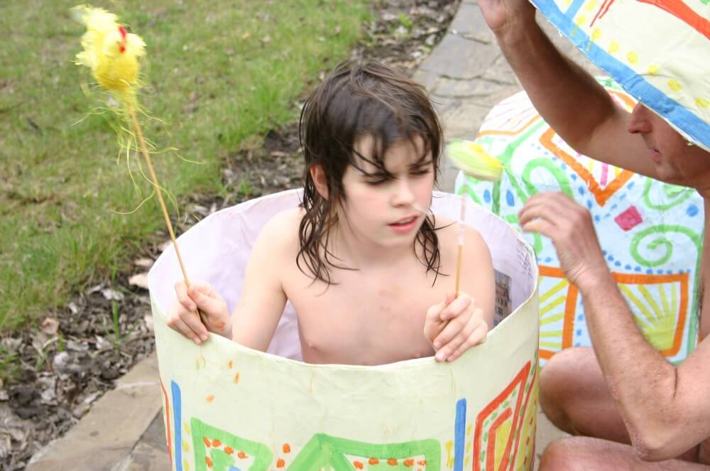 Easter 2X Eggs Outdoors photos - Lightness and ease as the main traits of naturists