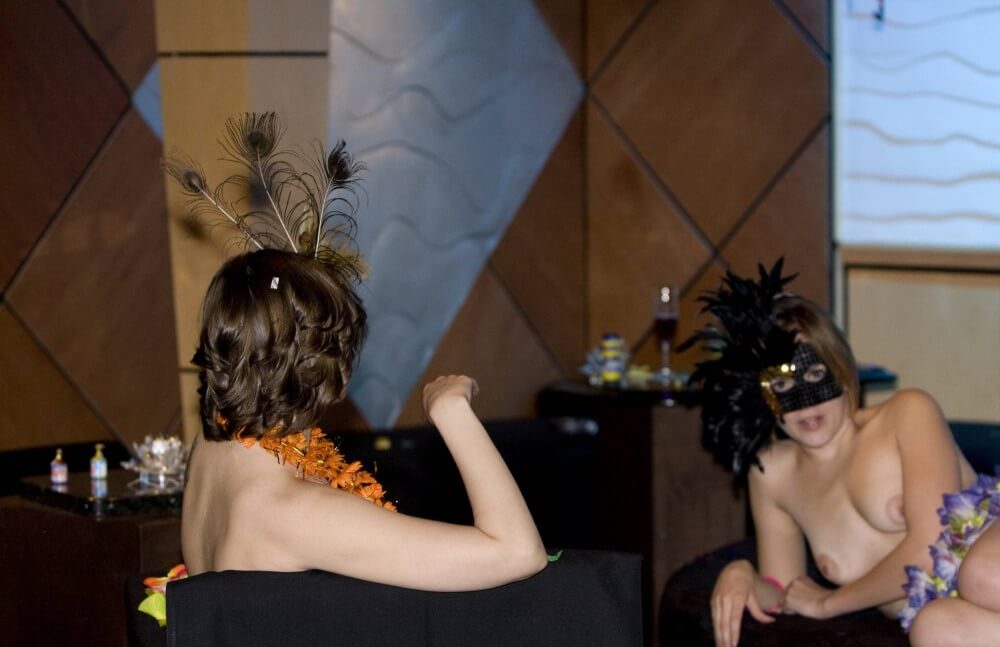 Masquerade Lounging photos - Many naked men and women