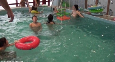 Indoor Swim Exercise 2 Full HD video - Human nature in its original form