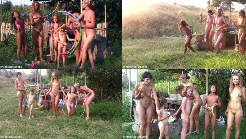 Countryside lounging 2 Full HD video - A closed community of naturists