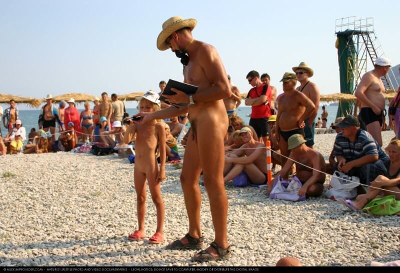 Naturist Pageant Line Up photos - The first step toward home nudism