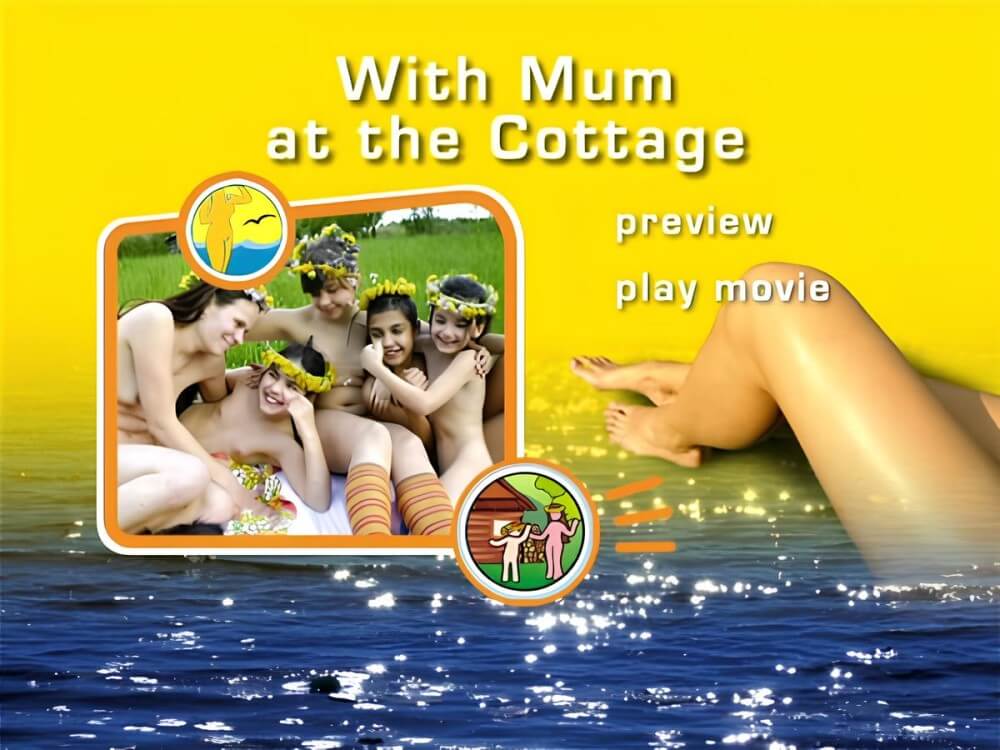 Naturist Freedom: With Mum at the Cottage DVD - Blending in with the crowd of nudists