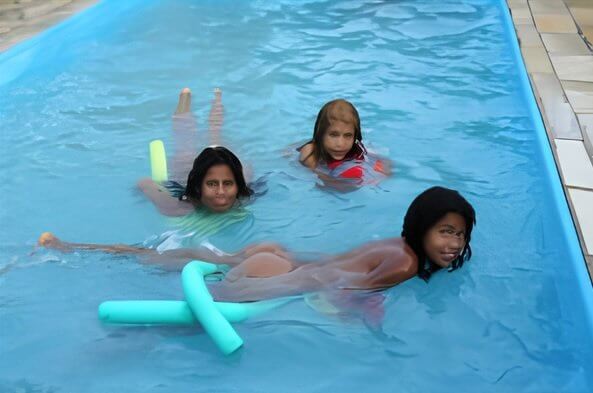 Tropic Pool Side Day - Brazil resort - Nudism reduces self-consciousness