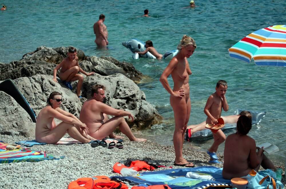Rock Side Family Camping pics - People in a State of Complete Nudity