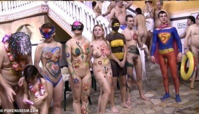 Body paint award lines Full HD - A nudist values trust and honesty between people