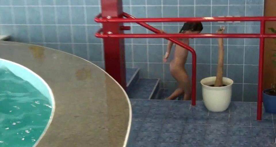 Indoor Swim Exercise - Nudism helps strengthen friendships