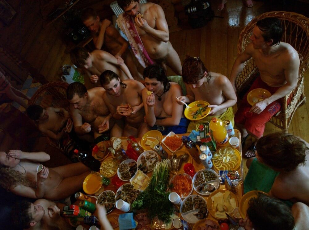 Family Valentines Dinning pics - Peace and tranquility are important values for naturists