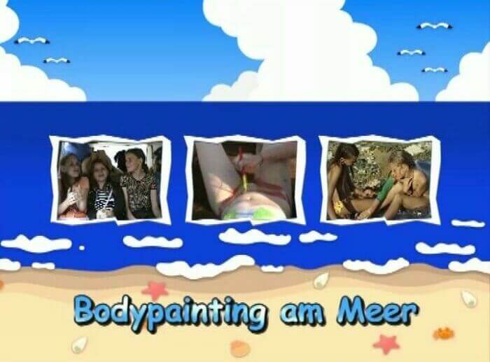 Naturistin: Bodypainting am Meer - Getting rid of swimsuits
