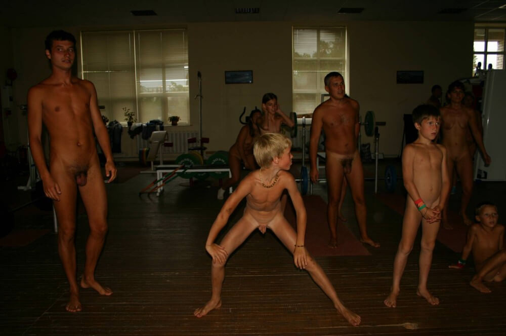 Family Gym Nudist Stretch pics - The naked body is an expression of freedom